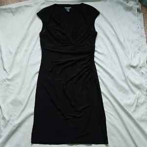 Lauren Ralph Lauren Fitted Black Dress, Size 10